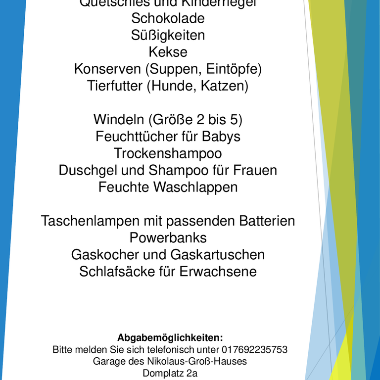 Spendenaufruf Mai 2026